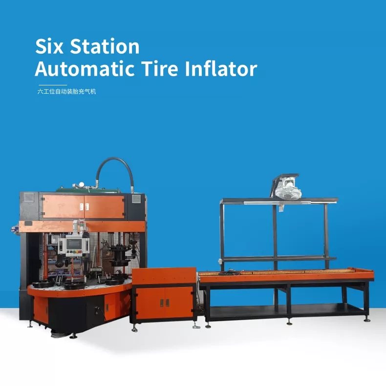 Inflador automático de seis estações